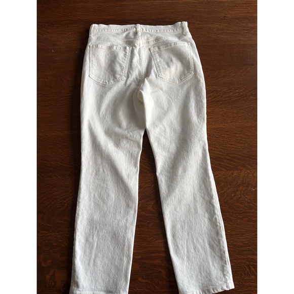Madewell Women's Perfect Vintage Crop 27"Distressed High Rise Jean White Size 29 - Picture 8 of 14